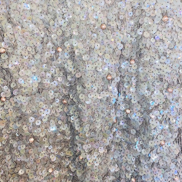 {Parker} Serena silver sequin mini dress - Picture 9 of 13